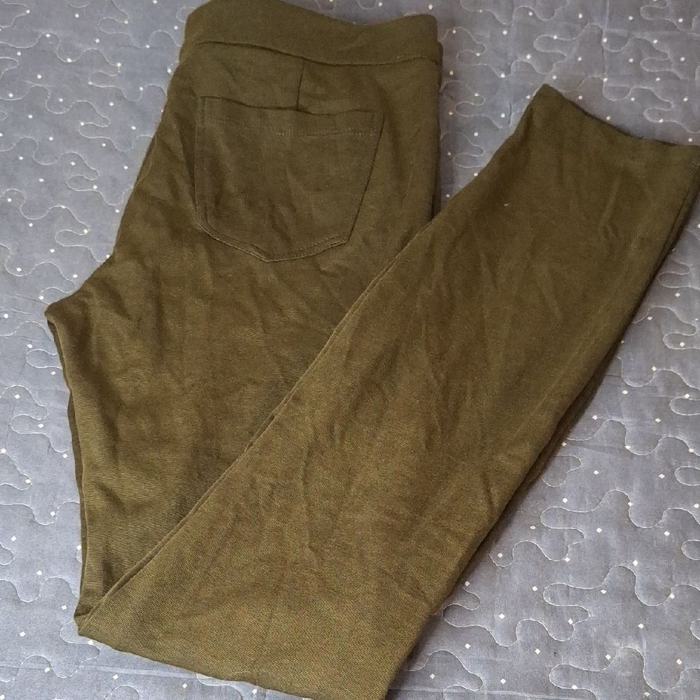 Theme Green Leggings pants size large